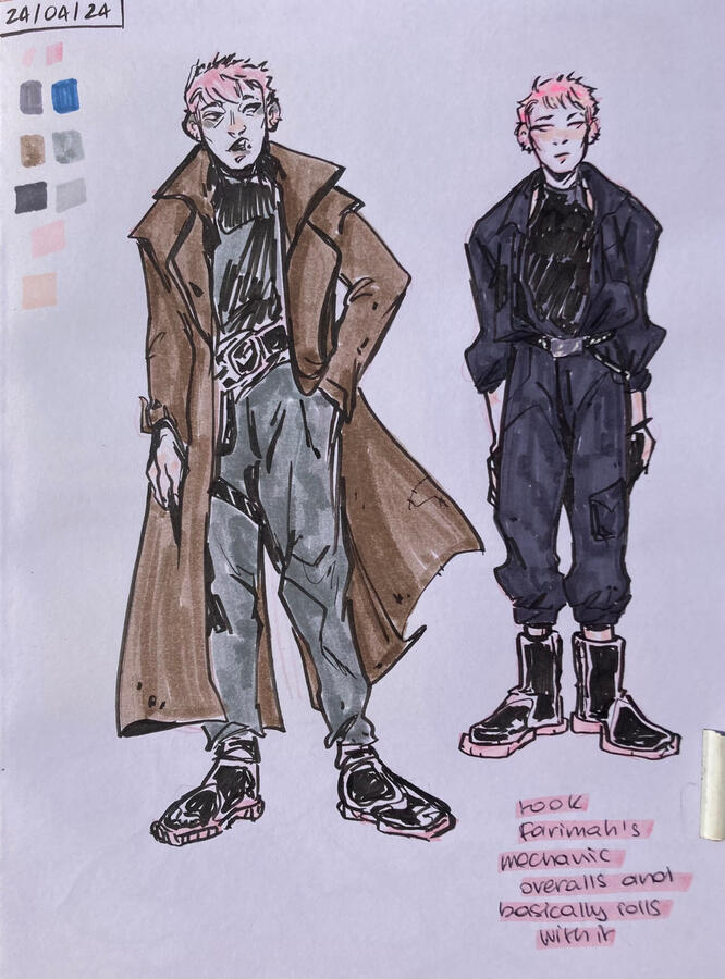 J.R. traditional outfit study (2024)