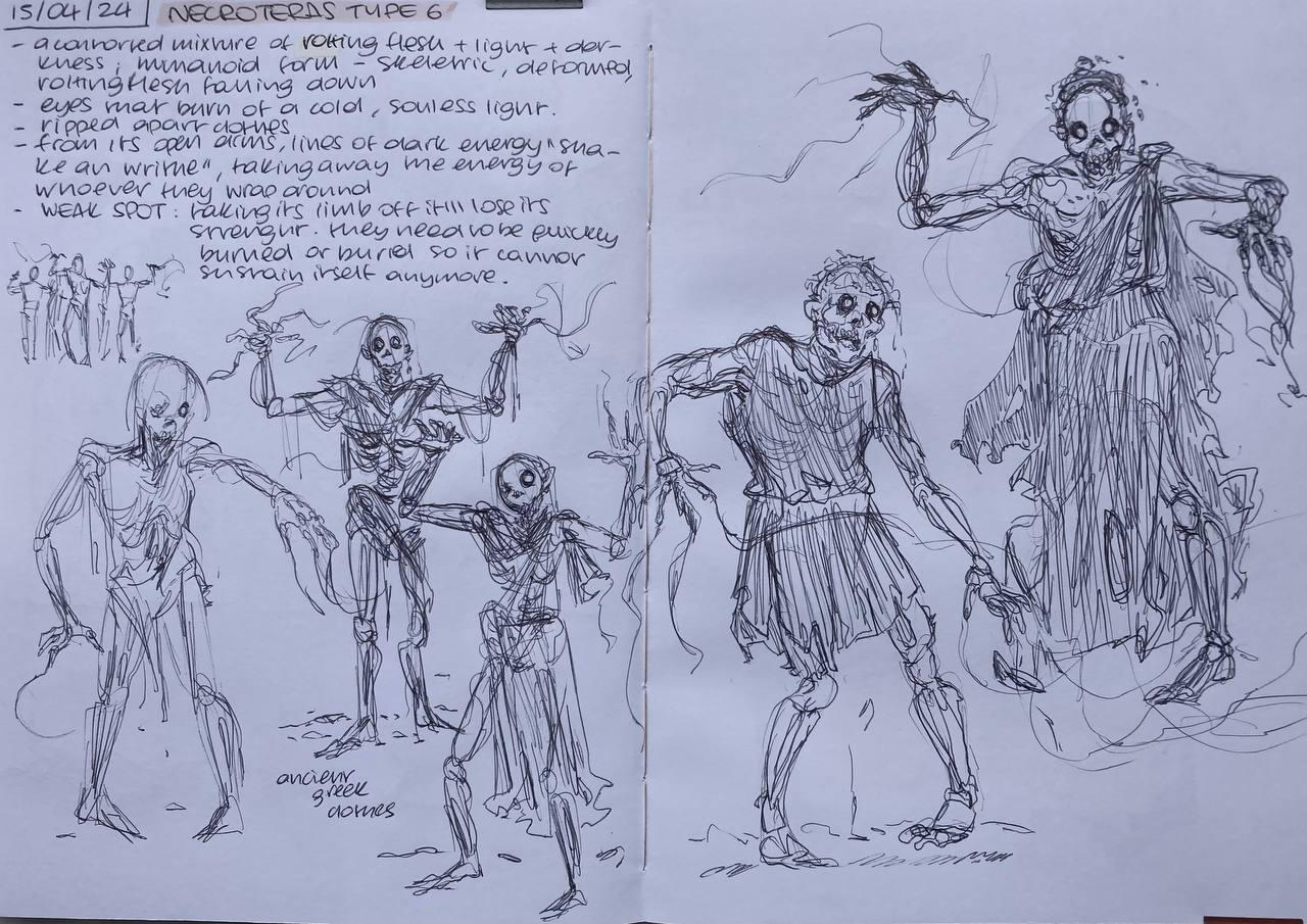 Necroteras 6 traditional study