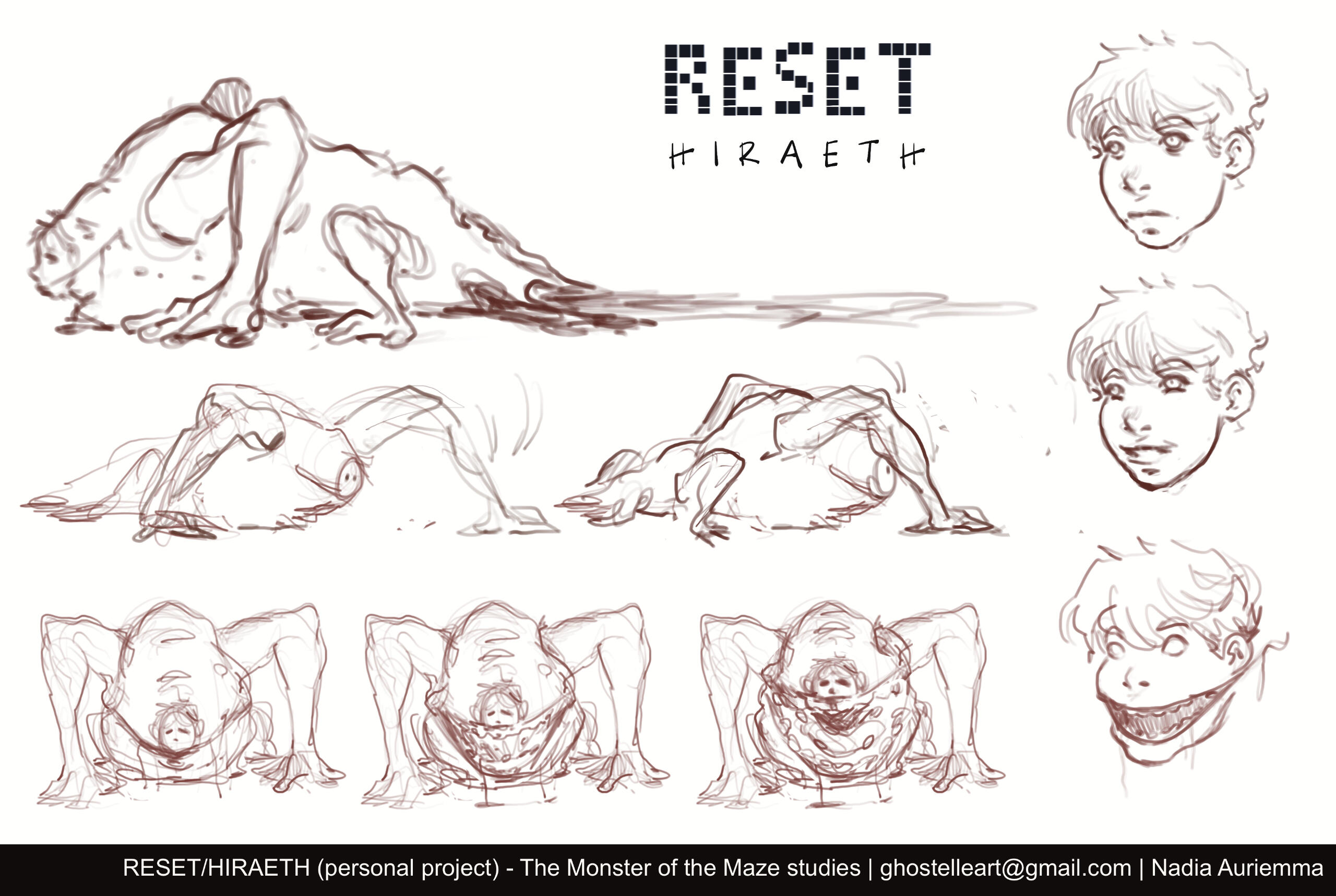 [RESET/HIRAETH] The monster of the Maze sketches
